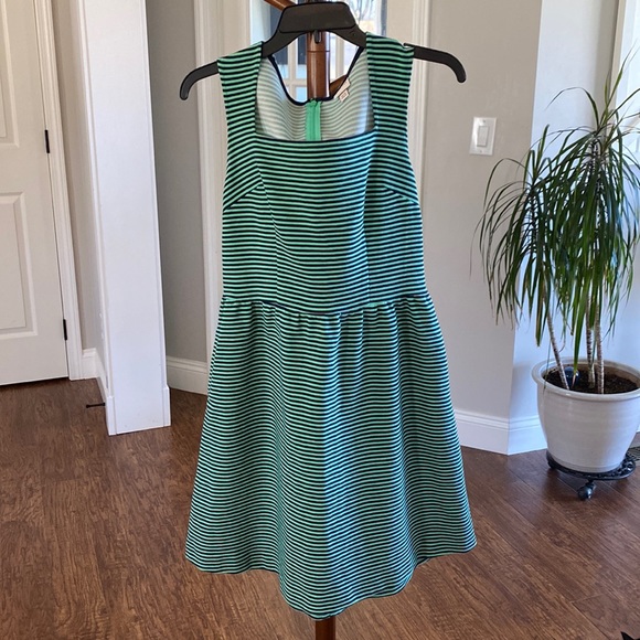 Merona Navy / Green Dress w Pockets - Picture 1 of 6